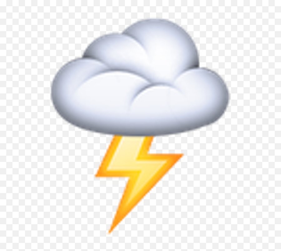 Cloud Emoji Png - Emoji Cloud Lightning Heart Symbol Png,Symbol Emojis