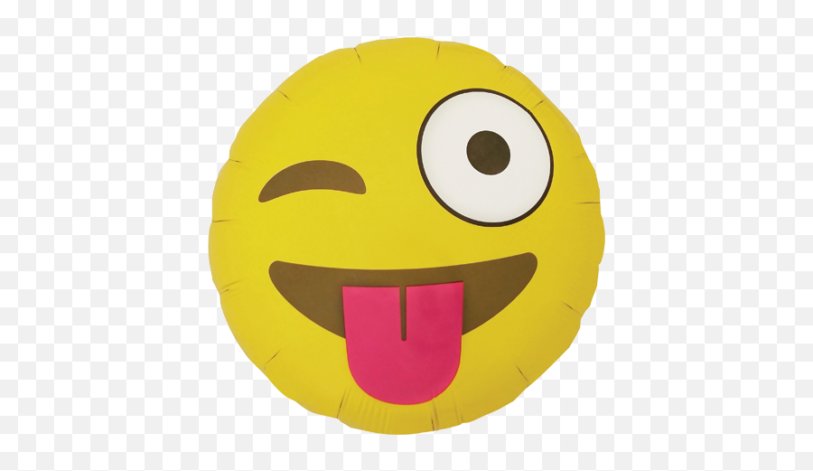 Emoji Winking Foil Round 18in45cm Humor - Happy,Emoji Level 45 Emoji Winking Foil Round 18in45cm Humor - Happy,Emoji Level 45