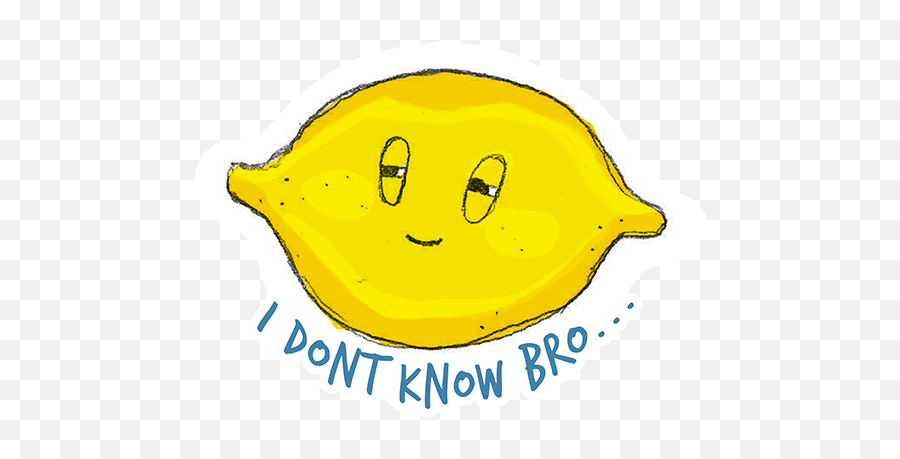 Sticker Maker - Dope Lemon Stickers Png Emoji,Lemon Emoticon