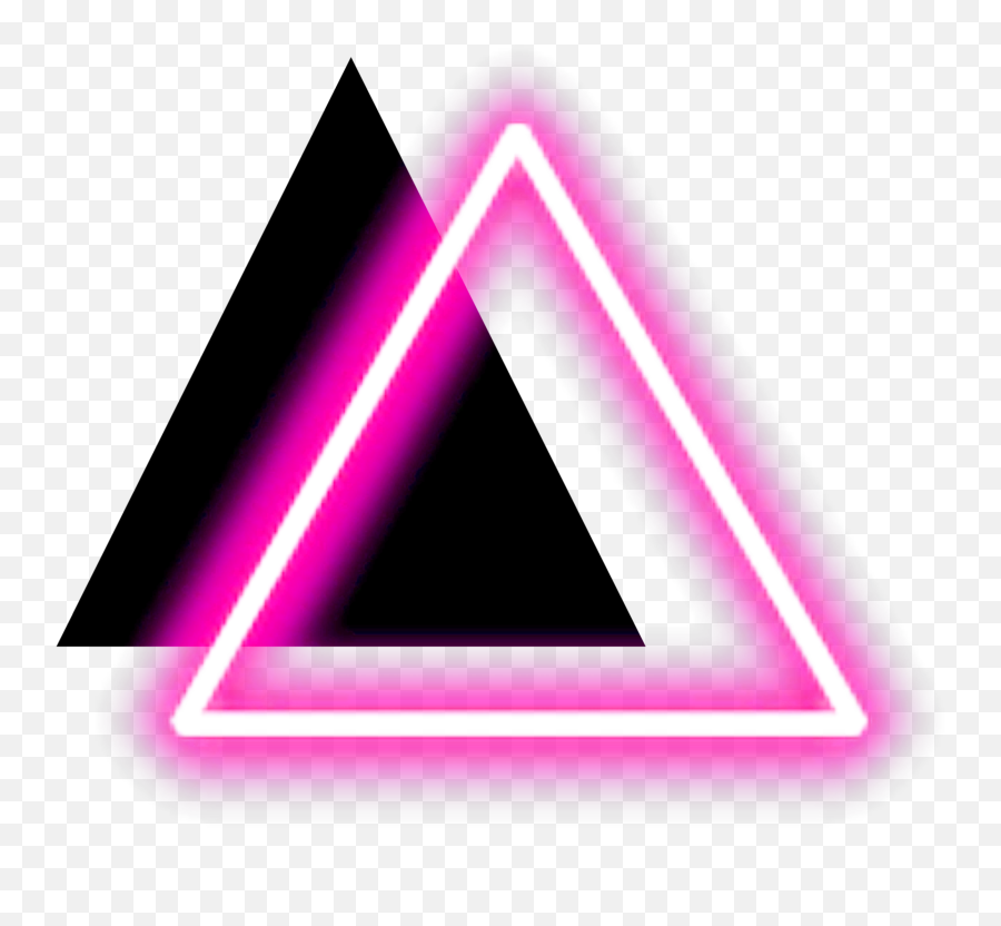 Neon Triangles Triangle Sticker By - Triangle Emoji,Pink Triangle Emoji