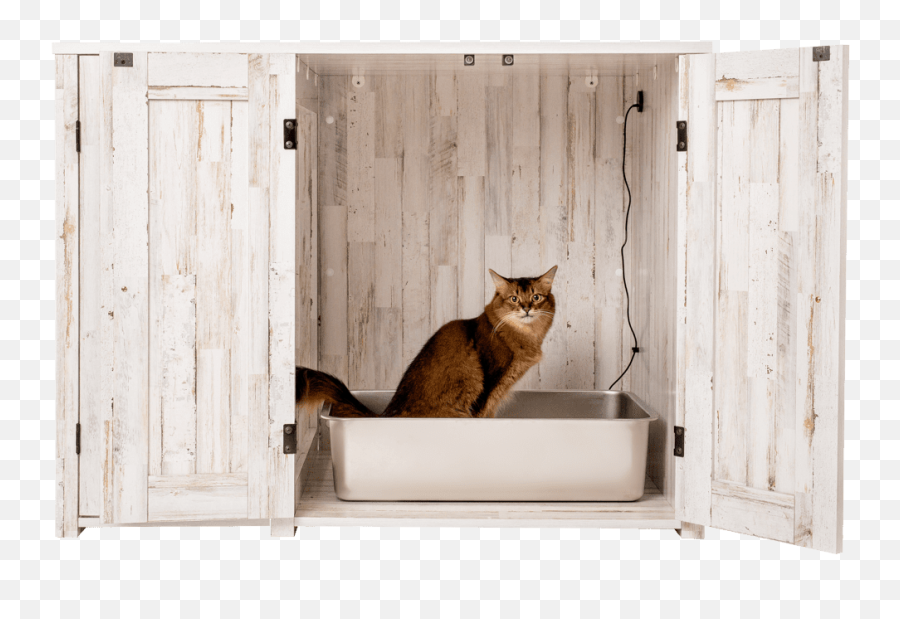 Litter Box Credenza - Furniture Enclosed Cat Litter Box Emoji,Cat Using Litter Box Emoticon