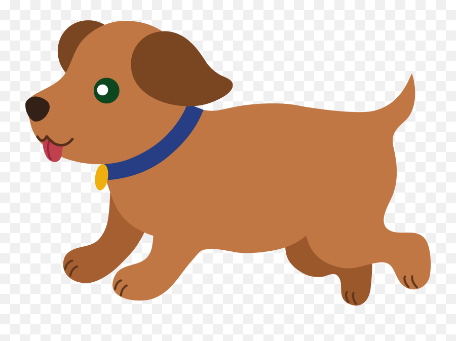 Dog Clip Art Cute Dog Cartoon - Transparent Brown Dog Clipart Emoji,Dog Wagging Emoji