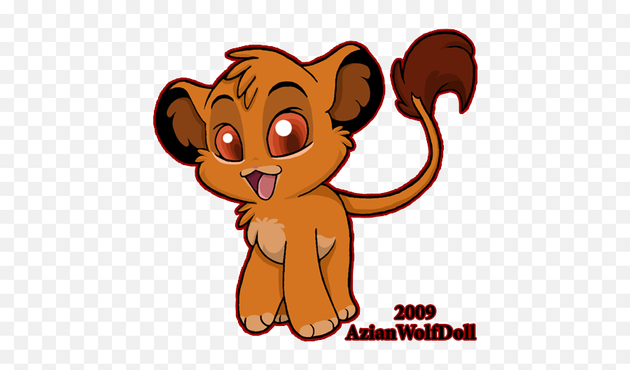 Simba The Lion King - Lion King Simba Chibi Emoji,Lion King Emotions