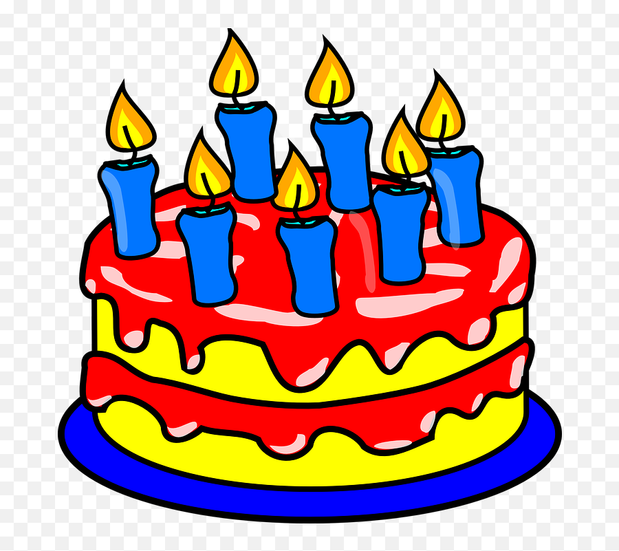 Unduh Gambar Ulang Tahun Terbaru Gratis - Birthday Cake With 7 Candles Emoji,Eek Emoticon .gif