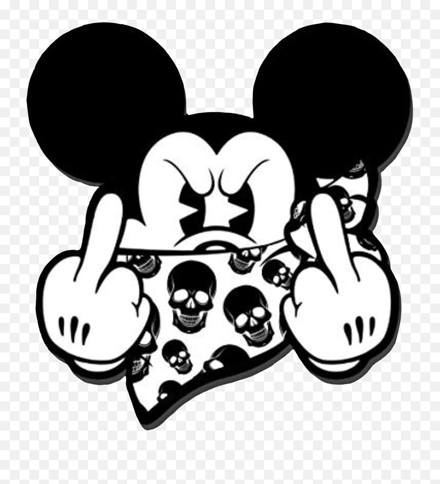 The Most Edited Middlefinger Picsart - Mickey Mouse Animated Middle Finger Emoji,:middle_finger: Emoji