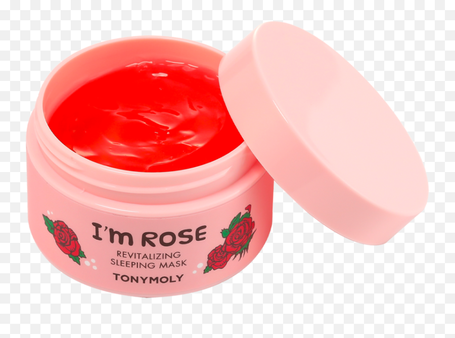Iu0027m Rose Revitalizing Sleeping Mask - Tonymoly Rose Tea Mask Emoji,Pink Open Lips Emoji