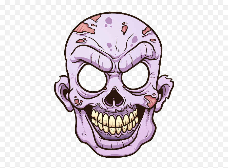 Zombie Stickers By Cartoon Smart - Zombie Head Drawing Emoji,Zombie Emoticon Set
