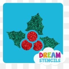Holly Glitter Tattoo Stencil - Glitter Stencil Emoji,Emoji Temporary Tattoos