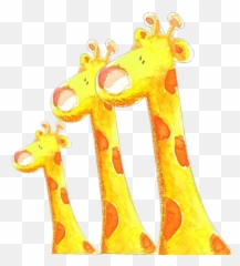 Kids Three Giraffes Wall Sticker - Dot Emoji,Giraffe Emoji Iphone