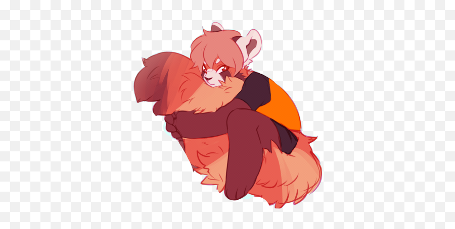 Redpanda Panda Red Cute Art Sticker - Fictional Character Emoji,Red Panda Emoji