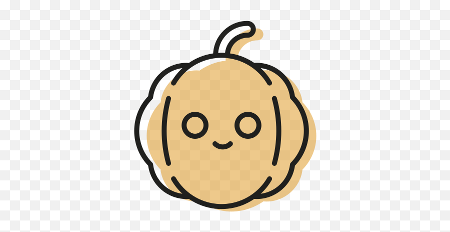 Cute Halloween Orange Pumpkin Smile - Cute Halloween Drawings Pumpkins Emoji,Emoticon For Grose
