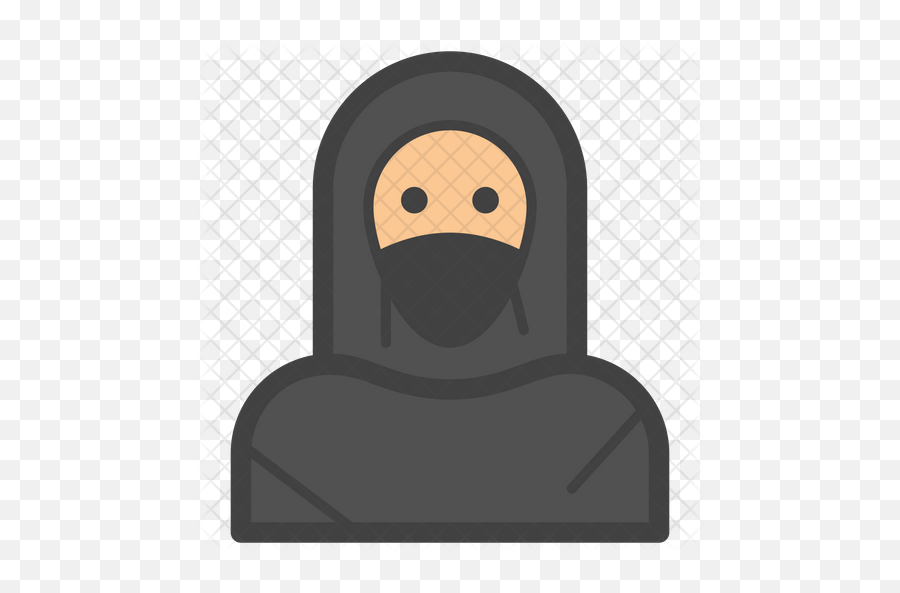 Muslim Girl Colored Outline Emoji Icon - Language,Muslim Emoticon\ Vector