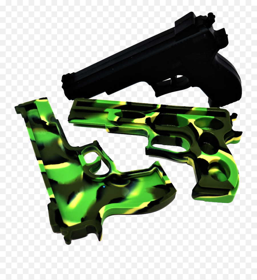 Gun Silicone Container - 420 Panda Distribution Weapons Emoji,Cat With Gun Emoticon