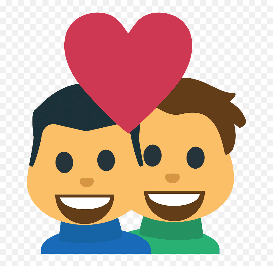 Man Man Emoji Clipart - Emoji Png Casal Apaixonado,Man Glasses Heart Phone Emoji