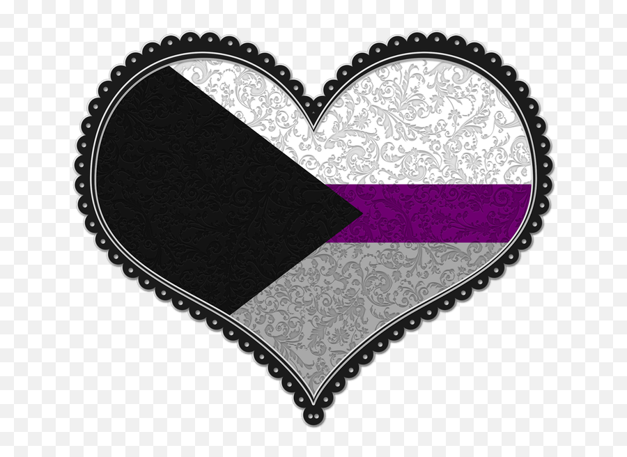 Demisexual Decorative Heart - Demisexual Heart Emoji,Demisexual Emoji