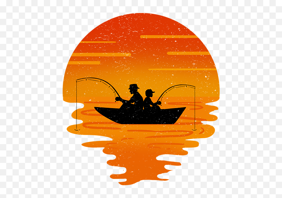 Father And Son Buddies Angler Fishing Rod Boat Womenu0027s T - Father Son Fishing Silhouette Emoji,Fishing Rod With Fish Emoji