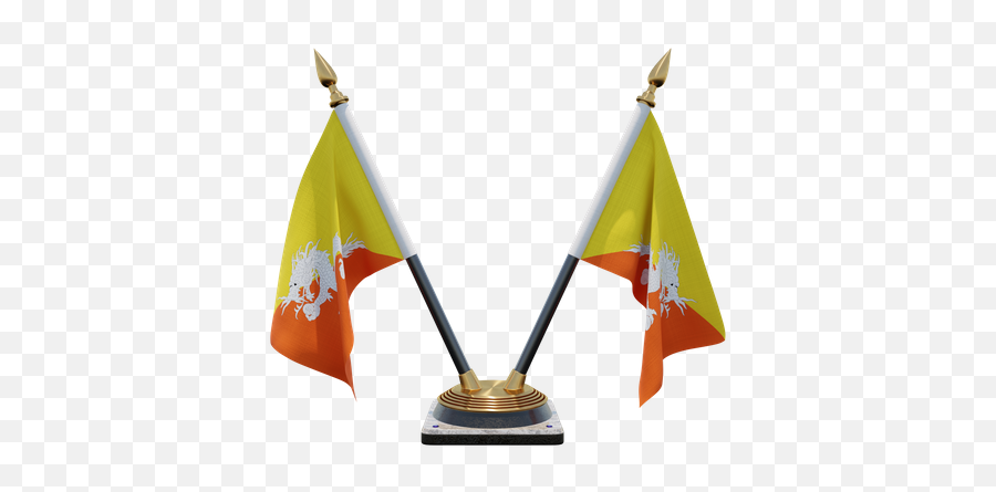 Free Bhutan Flag 3d Illustration Download In Png Obj Or Emoji,Country Flag Discord Emoji List