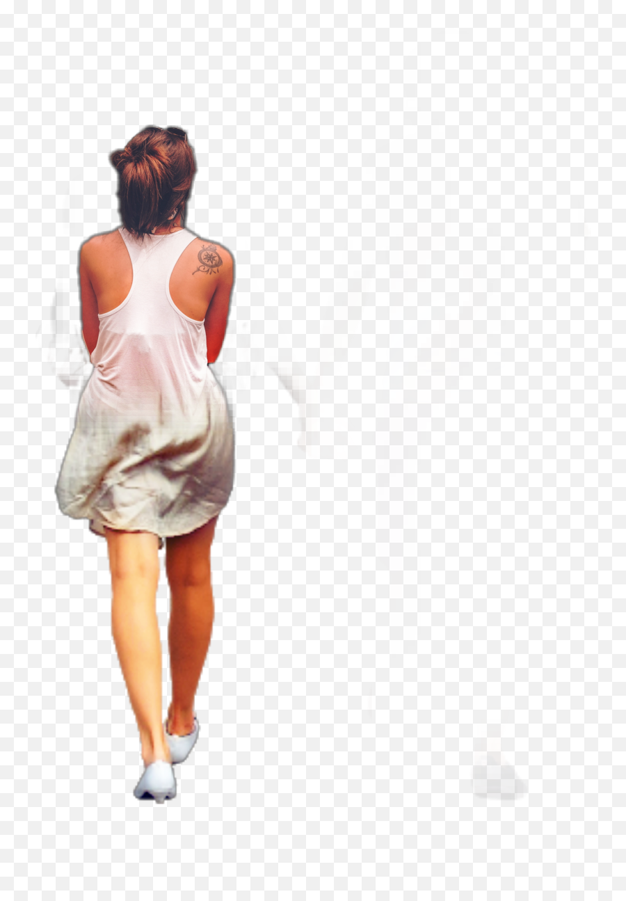 Girl Walking Back Sticker - Clubwear Emoji,Walking Girl Emoji