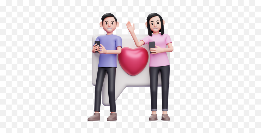 Couple 3d Illustrations Designs Images Vectors Hd Graphics Emoji,Love Couple Emoji