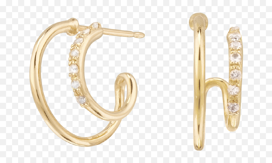 Sapphire Twin Hoops U2013 Angelletti - Solid Emoji,Hoop Emoji