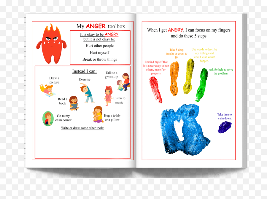 Kids Book - Horizontal Emoji,Emotions Jealousy