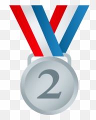 Emoji Silver Medal 2nd Place Wprock - 2nd Place Medal,British Flag Tennis Ball Emoji
