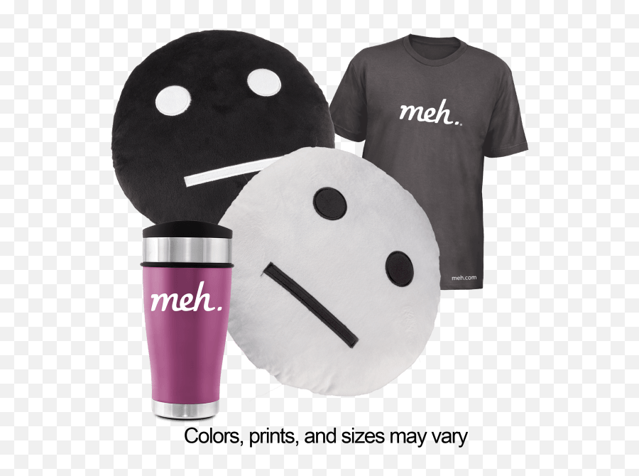 4 - Pack 2 Meh Pillows 1 Meh Tumbler U0026 1 Random Shirt Short Sleeve Emoji,Toothless Emoticon