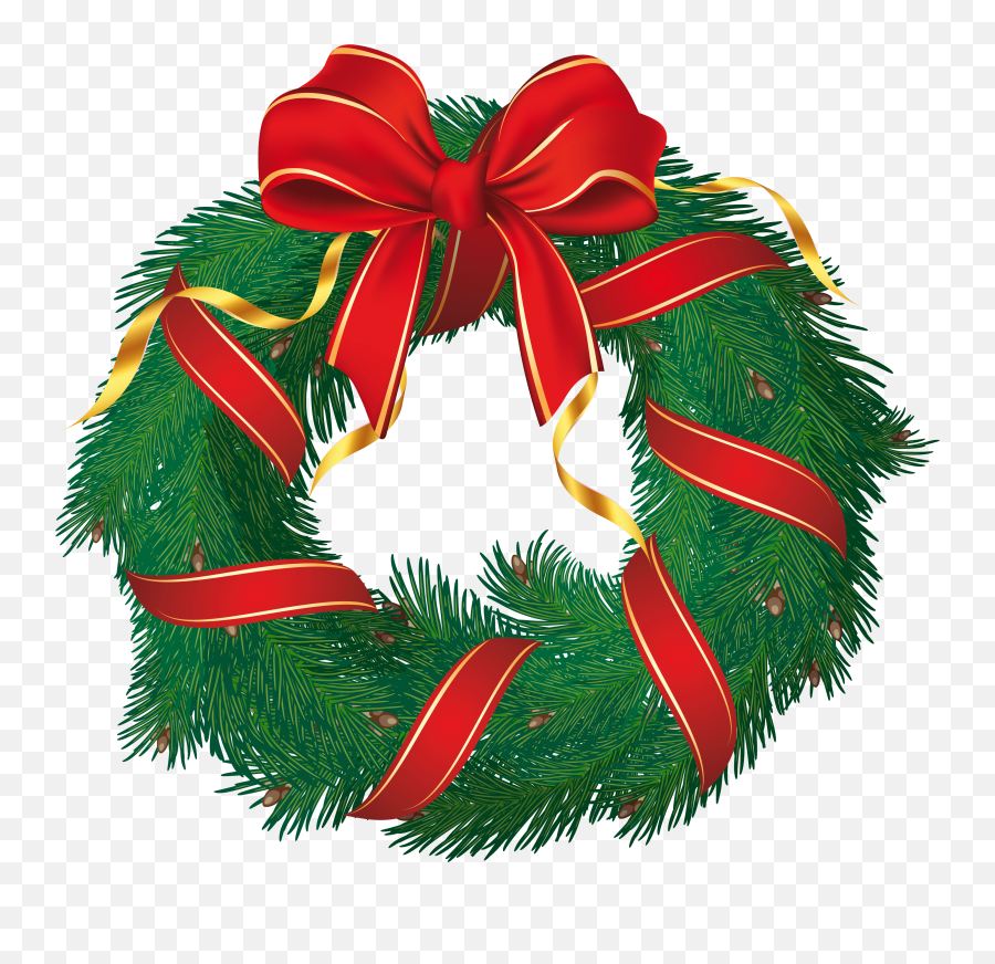 Wreath Christmas Png Clipart - Clip Art Emoji,Holiday Wreath Emoji