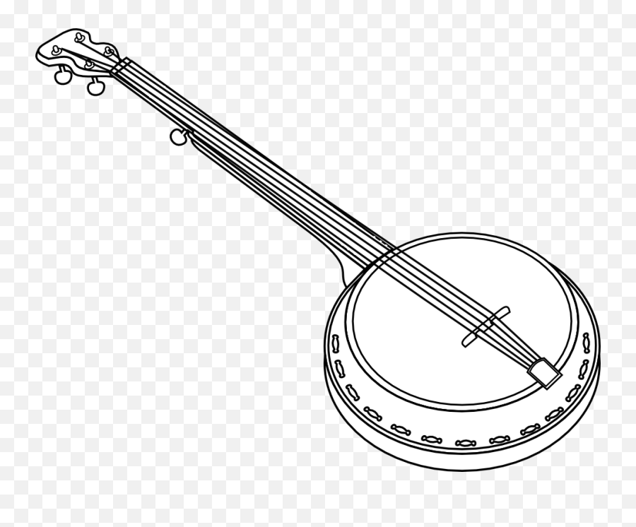 Banjo 1 Clipart - Banjo Clipart Emoji,Banjo Emoticon