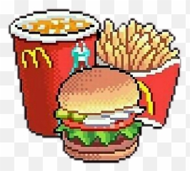 Mcdonalds Cocacola Sticker - Transparent Mcdonalds Pixel Art Emoji,Mcdonalds Emoji 10