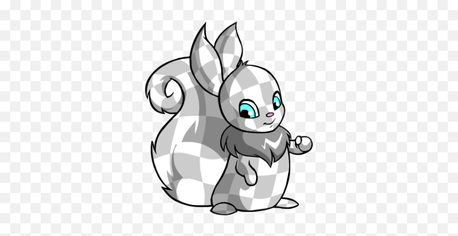 Checkered Usul - Neopets Usul Yellow Emoji,Okemon Black And White - Emotion