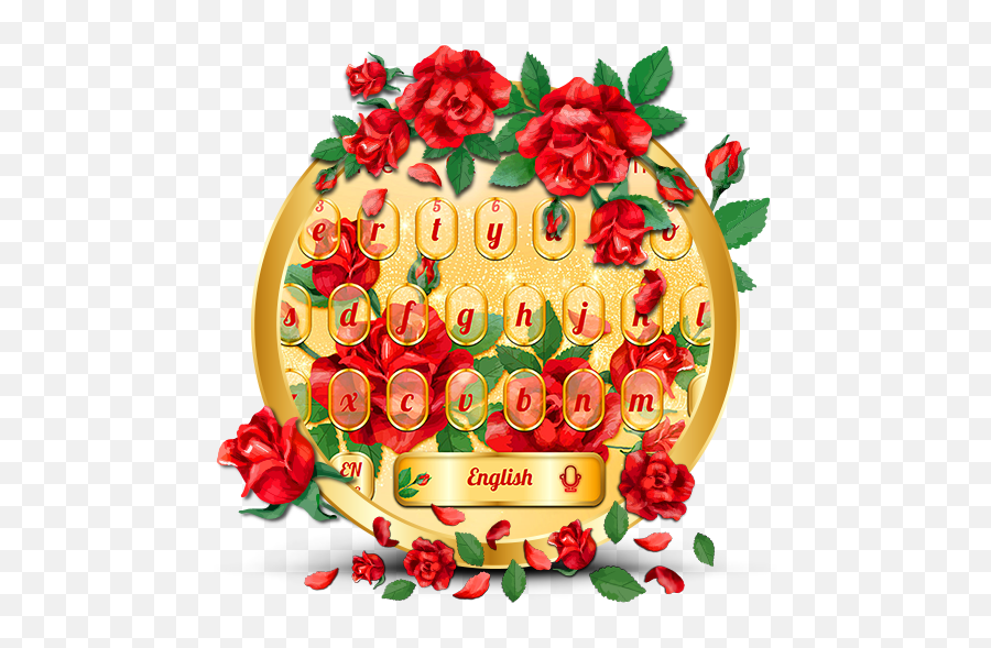 Luxurious Golden Rose Keyboard Emoji,How To Get Voz Emojis