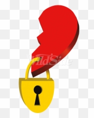 Split Heart With Lock - Broken Heart Key And Lock Emoji,Broken Heart Emoji Keys