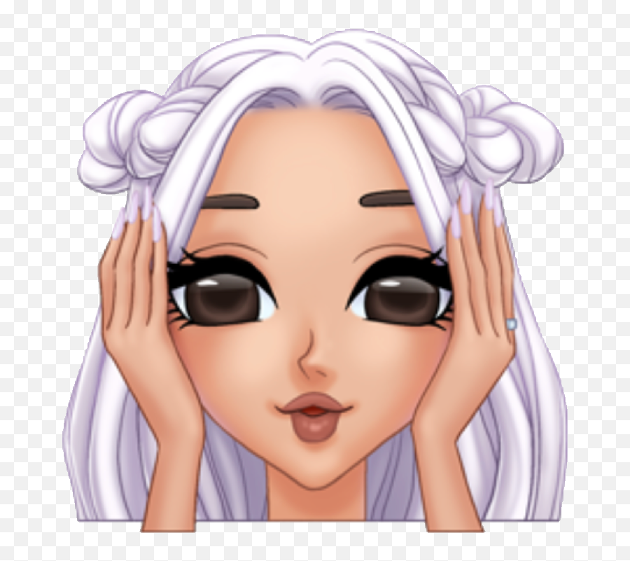 Emojis De Ariana Grande Transparent Png - Ariana Grande Emoji,Big Eye Emoji