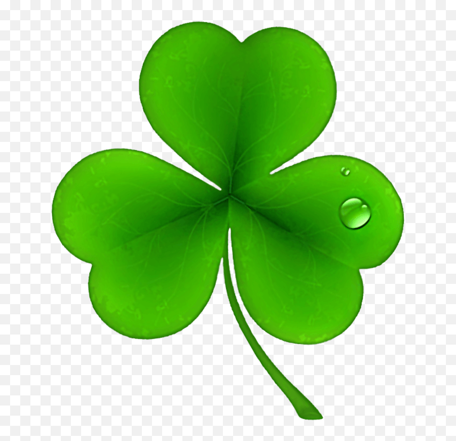 St Patricks Day Shamrock Clover Png Clipart - Clip Art St Day Clover Emoji,Emojis Png Clover