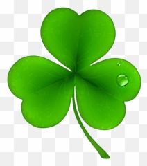 St Patricks Day Shamrock Clover Png Clipart - Clip Art St Day Clover Emoji,Emojis Png Clover