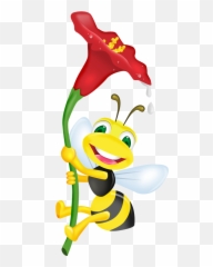 Dibujos Infantiles Png - Buscar Con Google Cosas Lindas Cartoon Clipart Bee On Flower Emoji,Gusano Emoticon