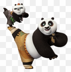 Panda Clipart Kung Fu Panda 3 Panda - Kung Fu Panda With Baby Emoji,Kung Fu Emoji