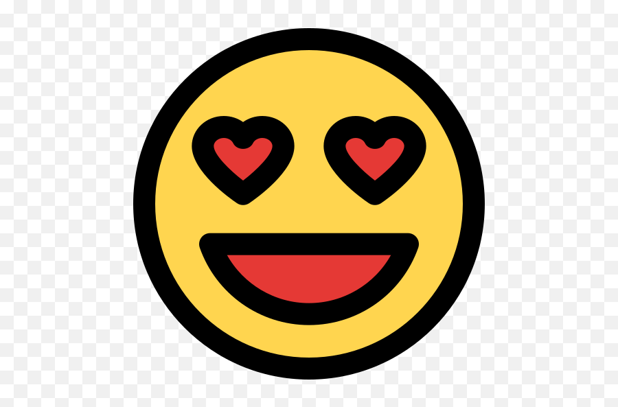 Heart Eyes - Free Smileys Icons Wide Grin Emoji,Heart Eyes Emoticons