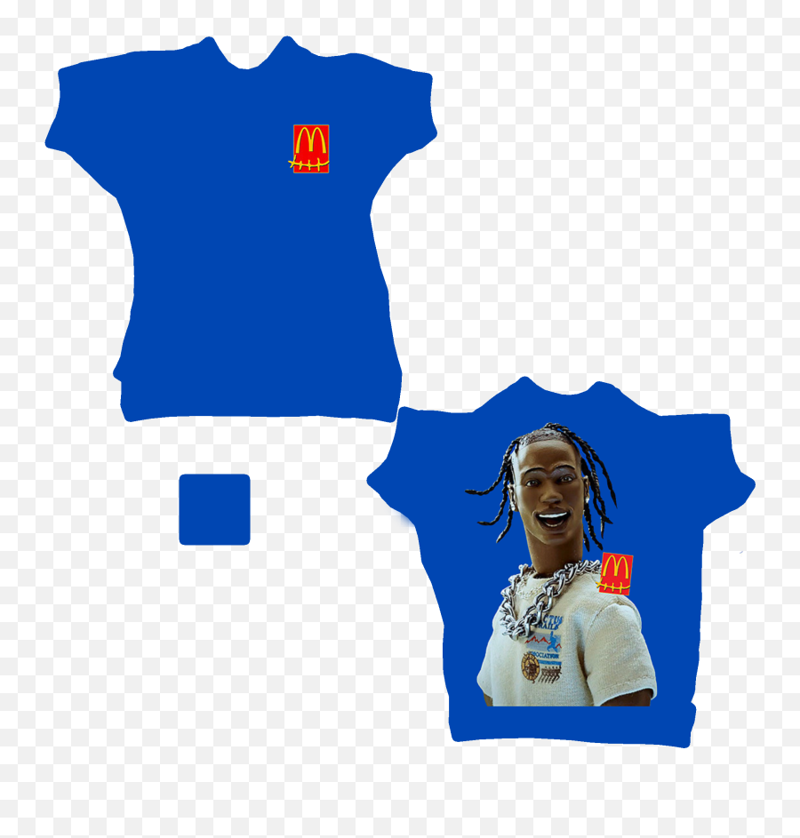 Travis Scott Mcdonalds Shirt Mod - Tee Shirt Mcdo Travis Scott Emoji,Emotions Wheel Travis Scott