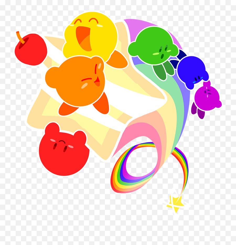 Katyahina - Kirby Pride Month Emoji,Right Kirby Emoji