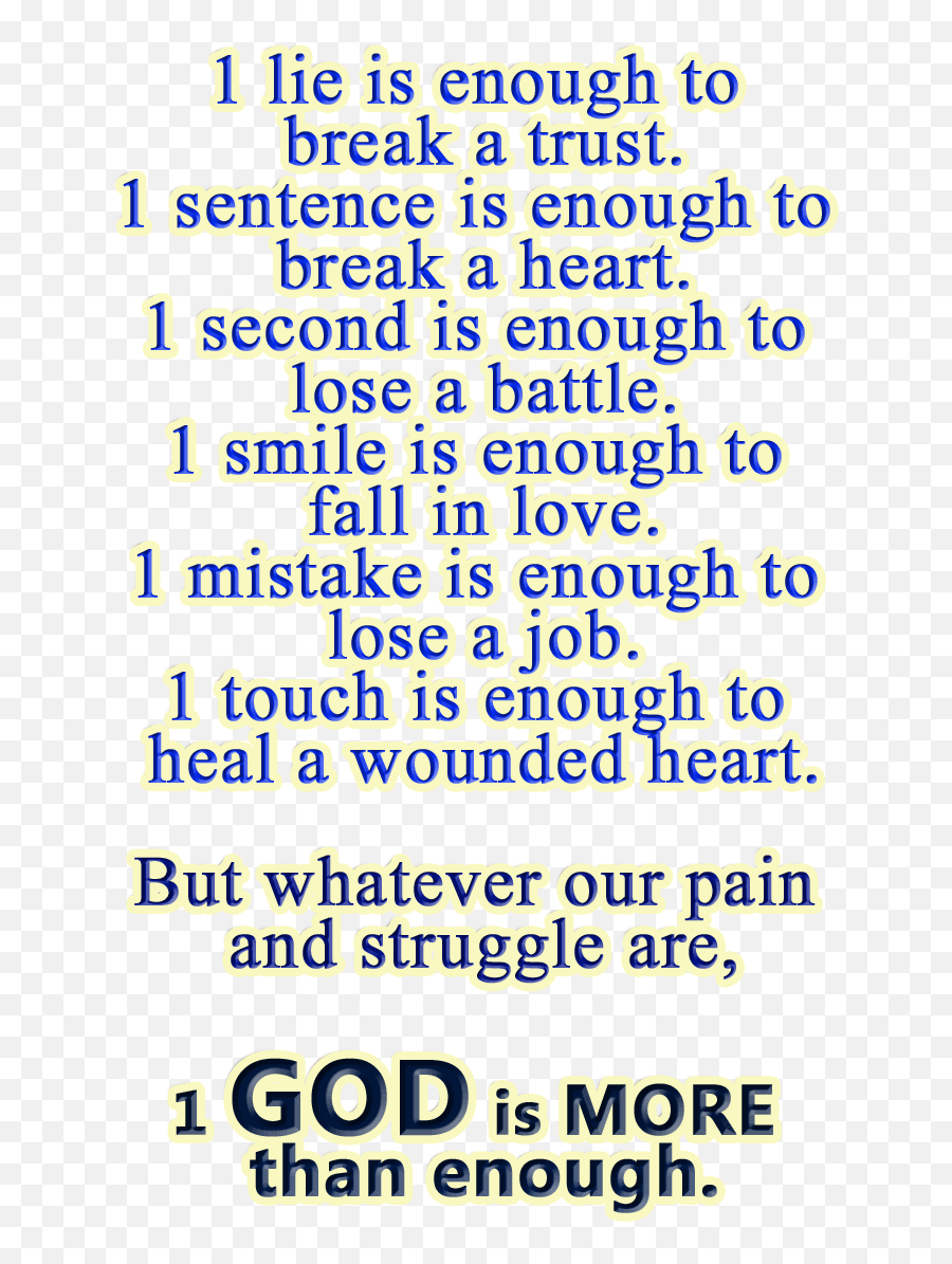 Quotes About God Being Enough - God Quotes About Im Enough Emoji,Heal Emotions Quote