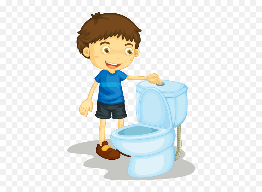 Flush The Toilet Cartoon - Flush Toilet Clipart Emoji,Water And Toilet Emoji