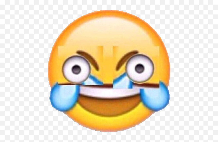 Meme Cursed Anime Emoji Emoticon - Open Eye Crying Laughing Emoji Transparent,Sad Emoji Meme