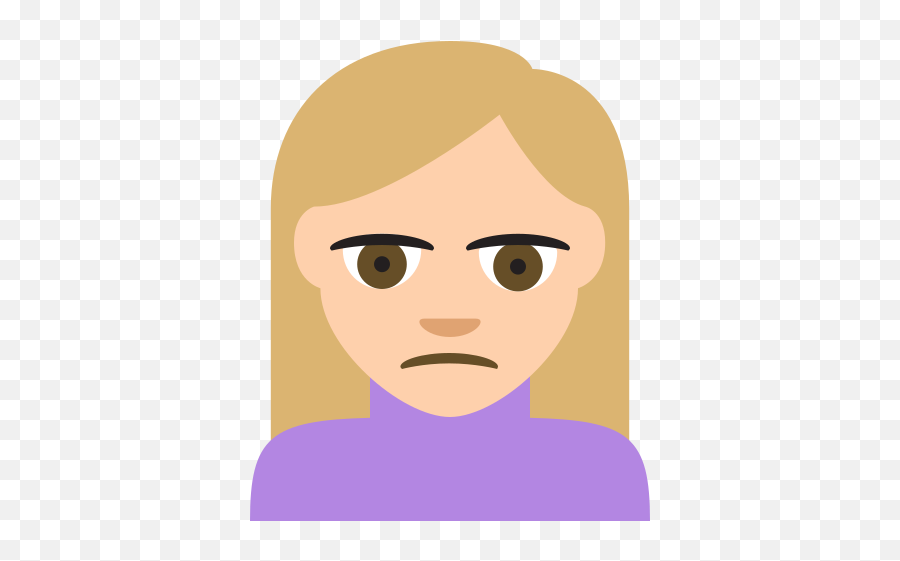 Person With Pouting Face Tone2 Emoji - Download For Free For Women,Reversed Hand Emoji
