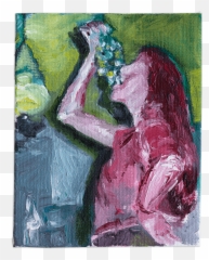 Oil Paint Series - Fine Arts Emoji,Emotions Through Hair Oil Art
