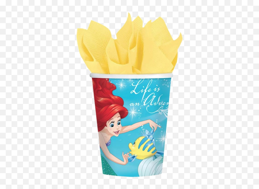 The Little Mermaid Party Cups - Ariel Emoji,Little Mermaid Emoji