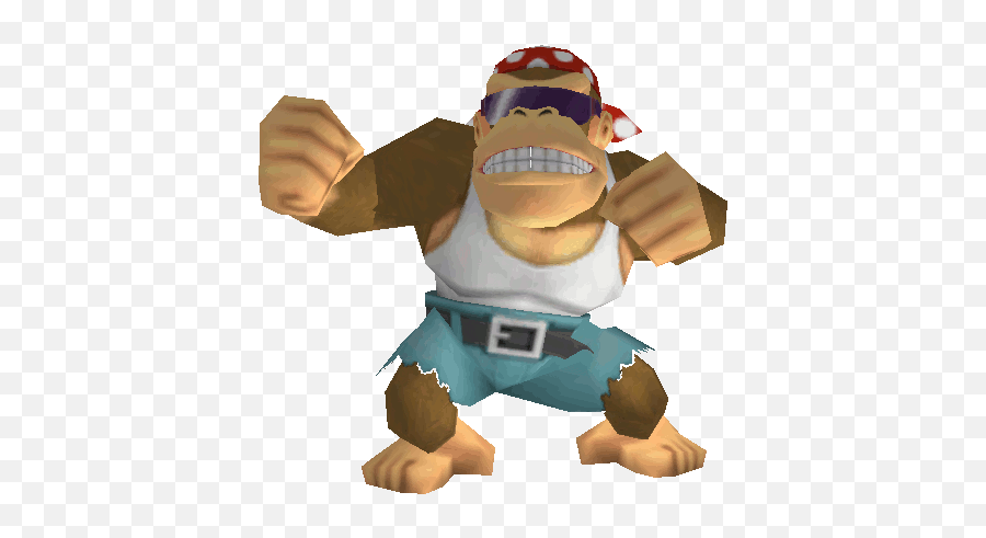 Donkey Kong Gif Transparent - Funky Kong Mario Kart Wii Gif Emoji,Dk Meme Emoticon