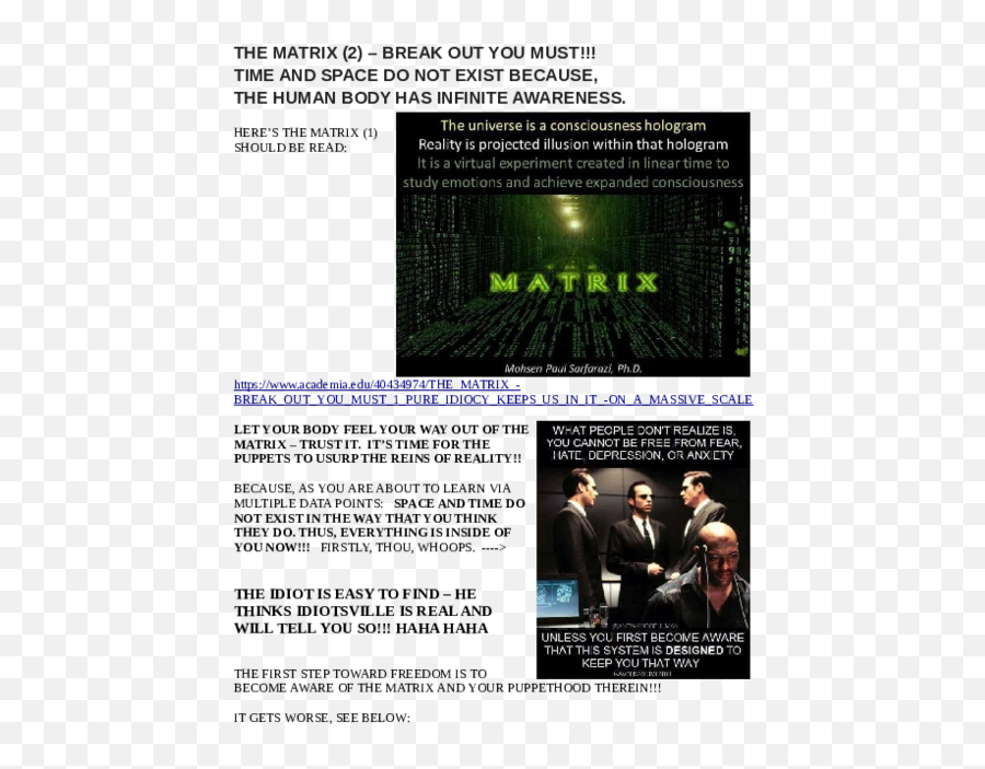 Pdf The Matrix 2 U2013 Break Out You Must Mike Emery - Language Emoji,Vibrational Frequency Of Emotions Hawkins