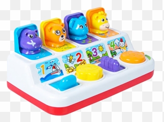 Development Enhancers - Pop Up Toys Animals Emoji,Emotion Mirror Toy For Toddler